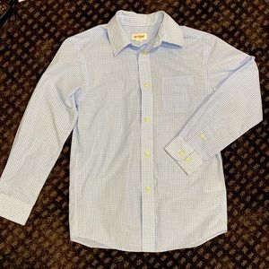 Boys Long Sleeve Button Down Shirt (size 8/10)